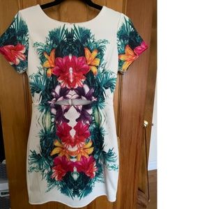 Bold Flower Mini Dress